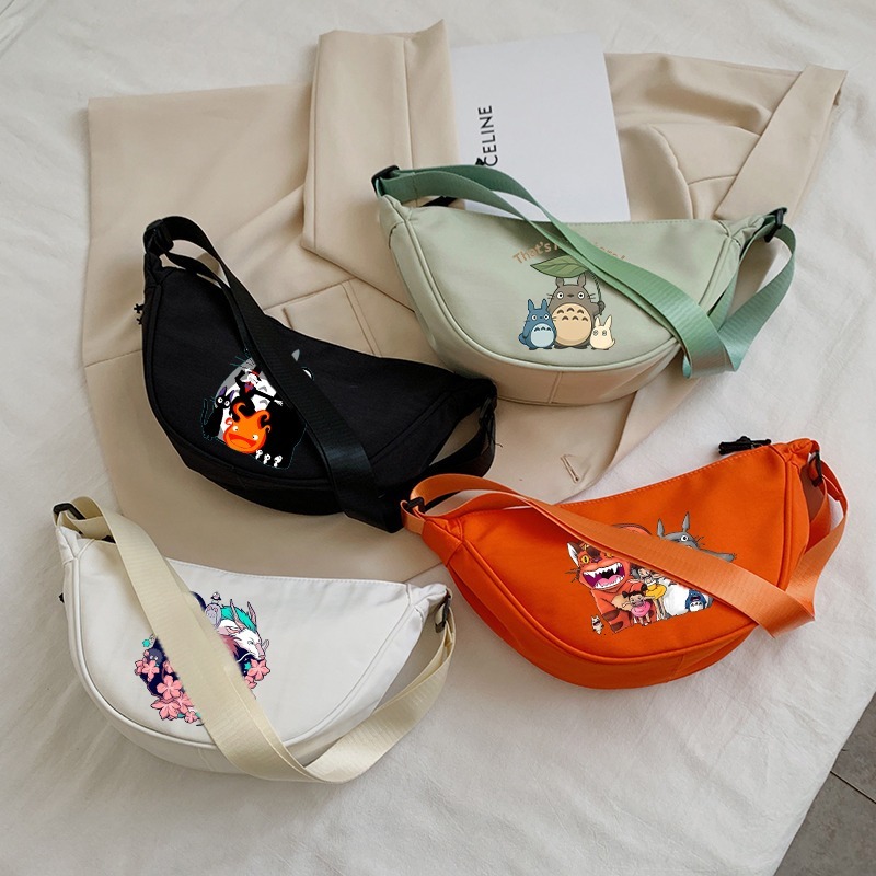 Women'S Bags Cross Body - กระเป๋าสะพายข้างโทโทโร่สำหรับผู้หญิงน่ารักการ์ตูนอะนิเมะลายพิมพ์กระเป๋าสะพายไหล่แบบยูนิเซ็กส์ความจุขนาดใหญ่กระเป๋าเป้สะพายหลังแบบพกพาของขวัญปาร์ตี้