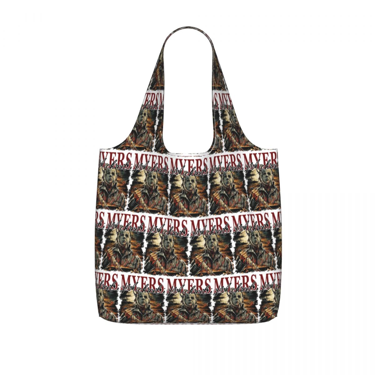 Women Bags Myer - กระเป๋าช้อปปิ้งผ้าแคนวาส Michael Myers ความจุขนาดใหญ่ กระเป๋าสะพายไหล่สำหรับผู้หญิง