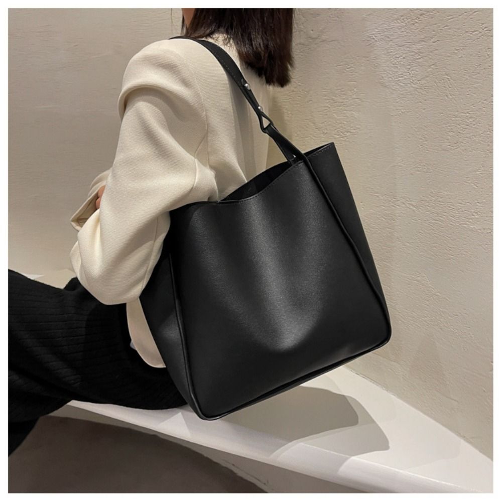 Women Bags Zara - กระเป๋าเดินทางแบบกระเป๋าสะพายไหล่กระเป๋าถือผู้หญิงหนัง PU ความจุมากวัสดุใหม่