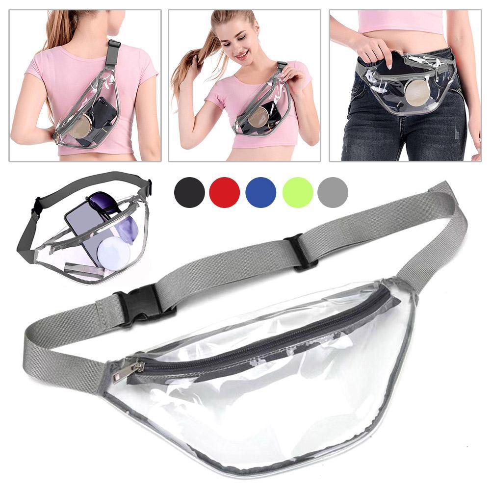 กระเป๋าคาดเอวกันน้ำใส PVC สีเท - Women'S Bags Cross Body บทวิจารณ์และราคา