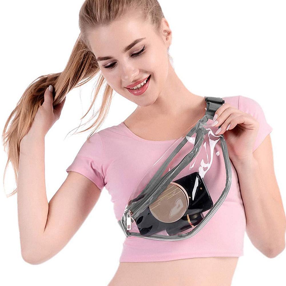 กระเป๋าคาดเอวกันน้ำใส PVC สีเท - Women'S Bags Cross Body บทวิจารณ์และราคา